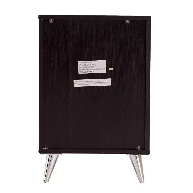 Table de chevet moderne avec rangement - Marron
