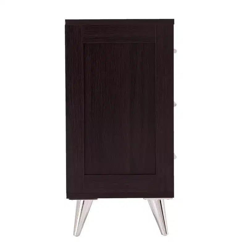 Table de chevet moderne avec rangement - Marron