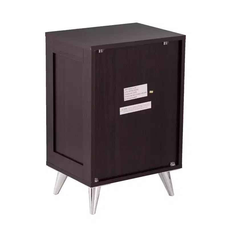 Table de chevet moderne avec rangement - Marron