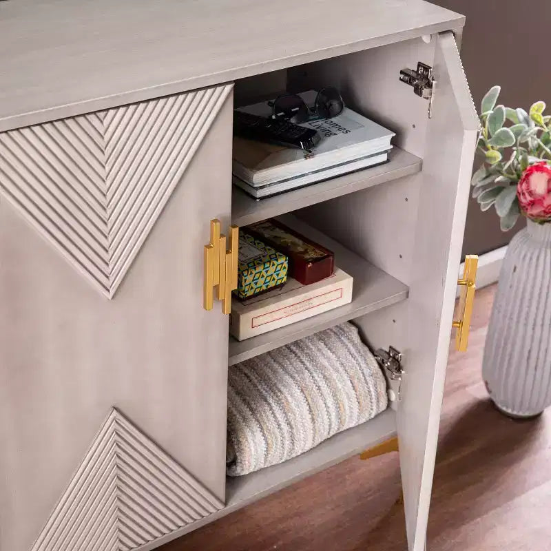Meuble de rangement moderne gris