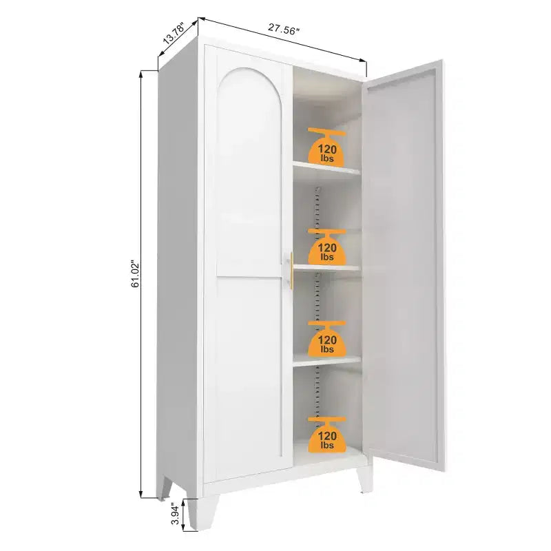 Armoire métallique Shapely-Door – verrouillable, étagères réglables