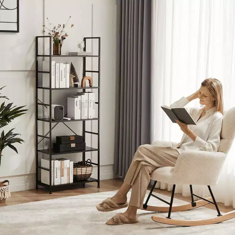 Étagère à Livres - Étagère de Rangement Ouverte Moderne à 5 Niveaux