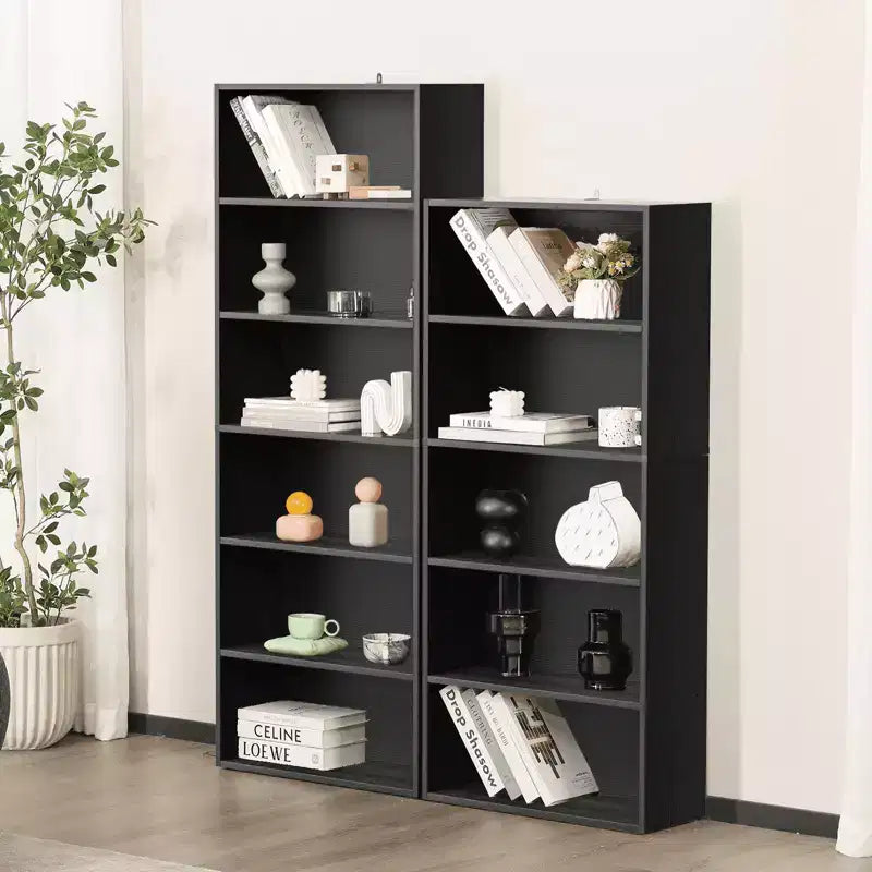 Étagère à Livres - Étagère de Rangement Ouverte Moderne à 5 Niveaux