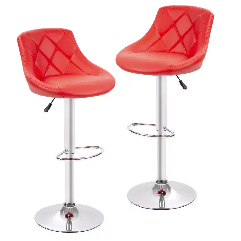 Tabourets de bar en cuir PU, chaises de bar réglables en hauteur
