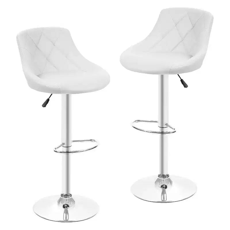 Tabourets de bar en cuir PU, chaises de bar réglables en hauteur