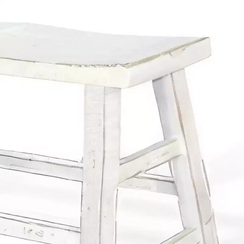 Pieds de tréteaux de banc larges à hauteur de comptoir avec repose-pieds en bois d'acajou