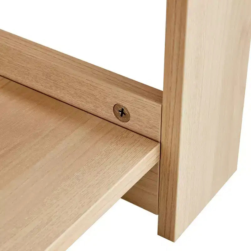 Table basse moderne et pratique avec rangements et étagères ouvertes, table d'appoint