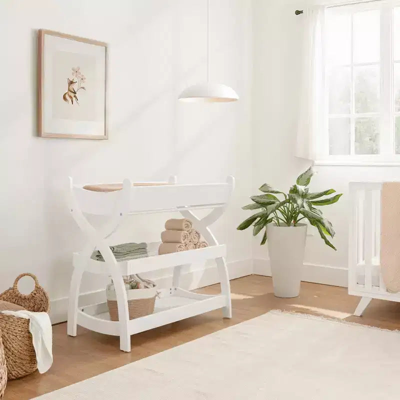 Table à langer robuste en bois, au look intemporel