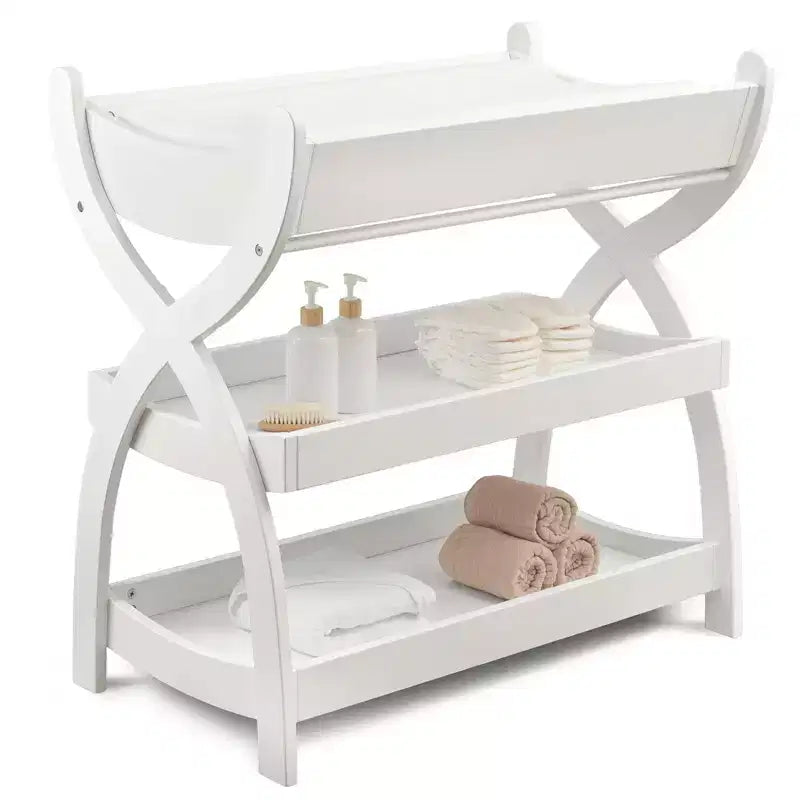 Table à langer robuste en bois, au look intemporel