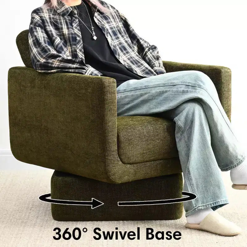 Fauteuils pivotants 360° modernes, Fauteuils de salon rembourrés