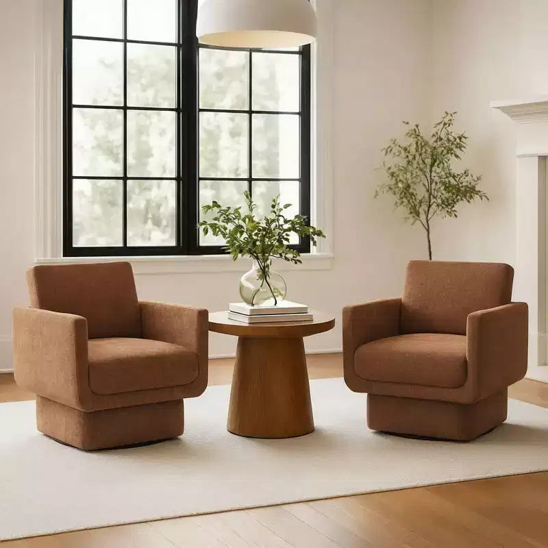 Fauteuils pivotants 360° modernes, Fauteuils de salon rembourrés