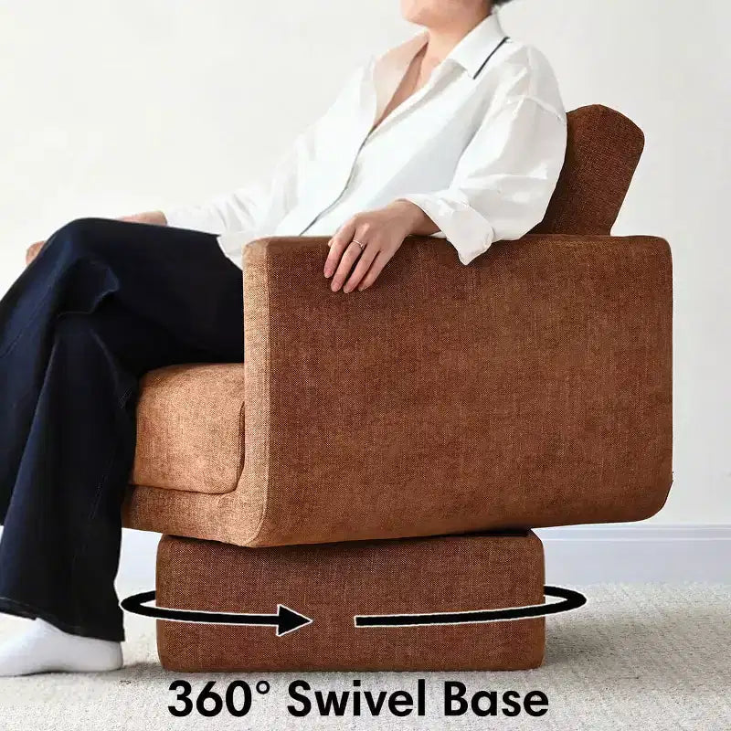 Fauteuils pivotants 360° modernes, Fauteuils de salon rembourrés