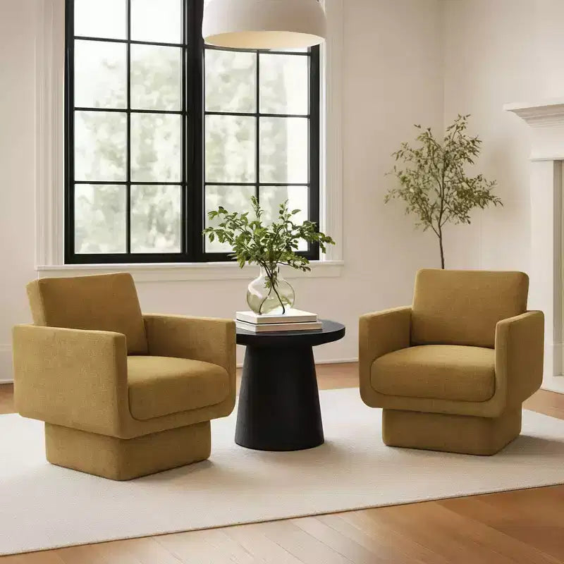 Fauteuils pivotants 360° modernes, Fauteuils de salon rembourrés