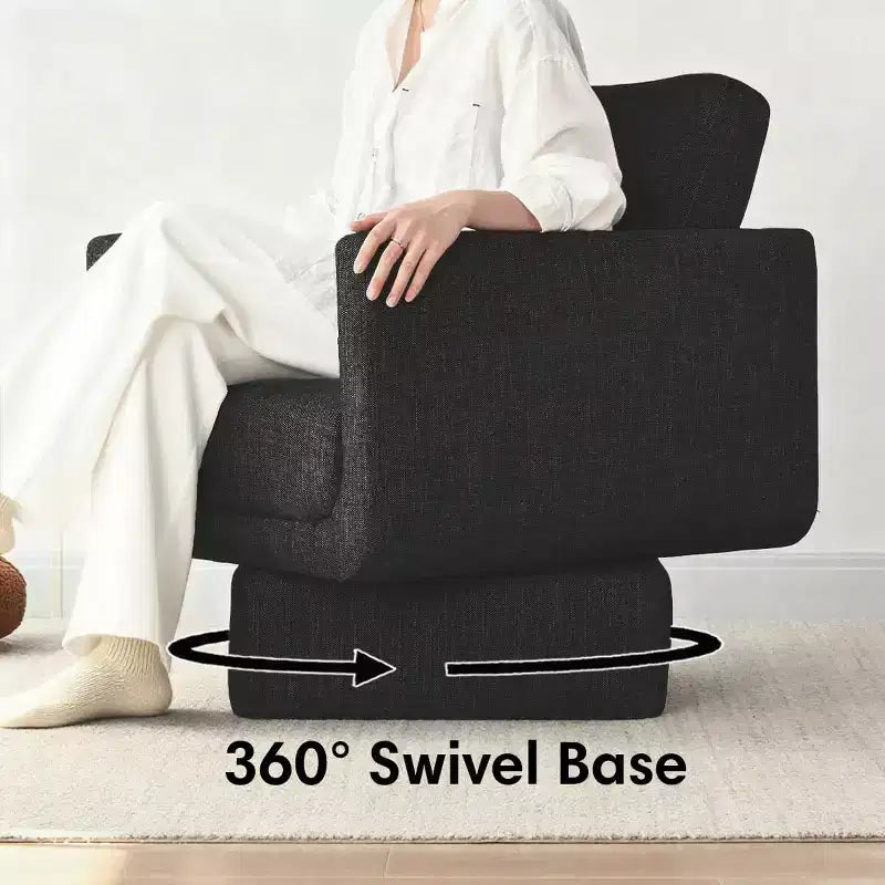 Fauteuils pivotants 360° modernes, Fauteuils de salon rembourrés