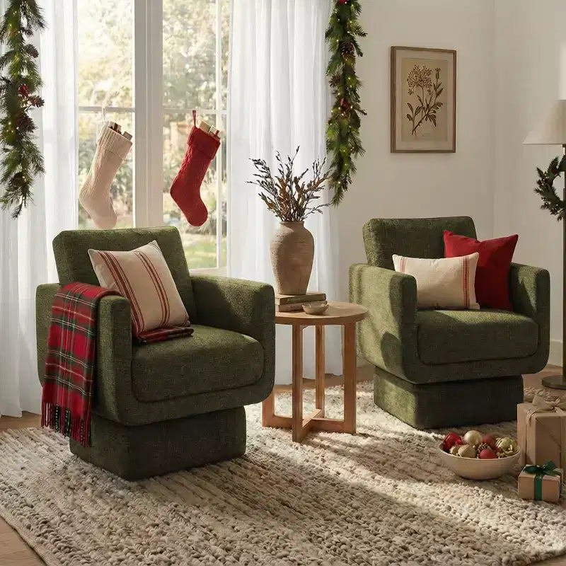 Fauteuils pivotants 360° modernes, Fauteuils de salon rembourrés