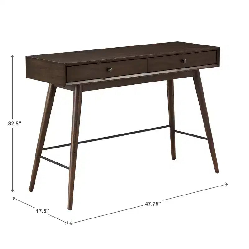 Console en bois à 2 tiroirs