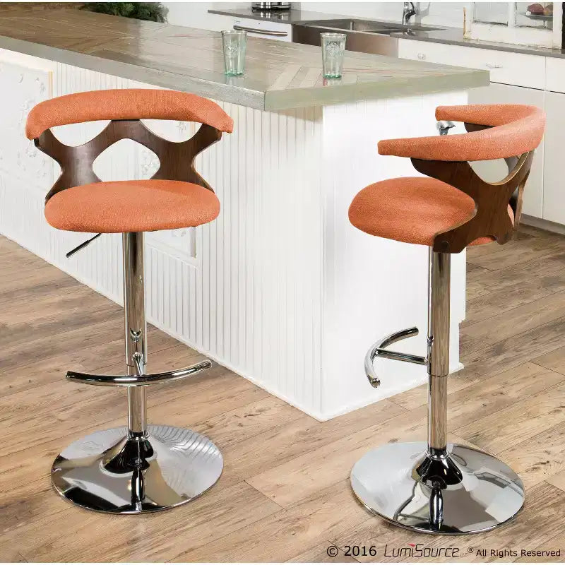Tabouret de bar réglable Mid-Century Modern